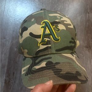Oakland A’s Camo Cap with Embroidered Logo